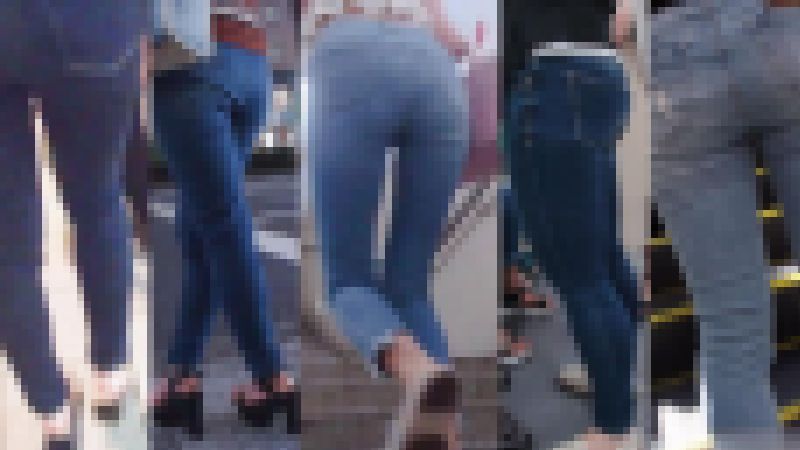 【スキニ―尻コレクション】ミチミチ脚５人 サンプル画像