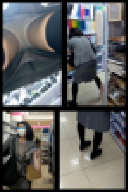 【 スマホで逆さ撮り111】スーツ熟女のスカート内撮影　美脚の黒タイツかと思ったらまさかのニーハイ【素人盗撮】　サンプル画像2
