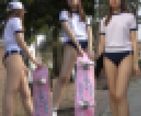 【フルHD】スケボ美人のノーブラ美尻　サンプル画像1