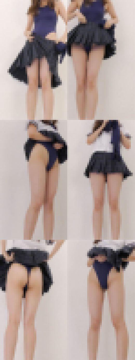 【フェチ動画】アイドルルックスのハイレグ競泳水着を生着替えする制服美女のスレンダー女子大生　サンプル画像1