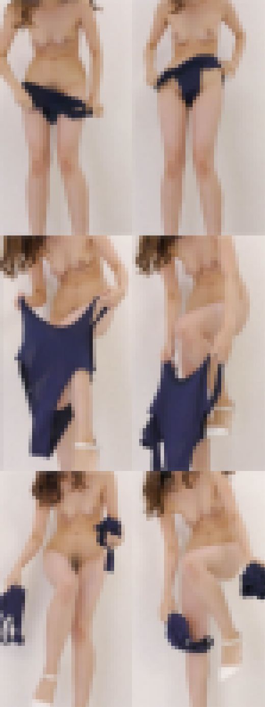 【フェチ動画】アイドルルックスのハイレグ競泳水着を生着替えする制服美女のスレンダー女子大生　サンプル画像3