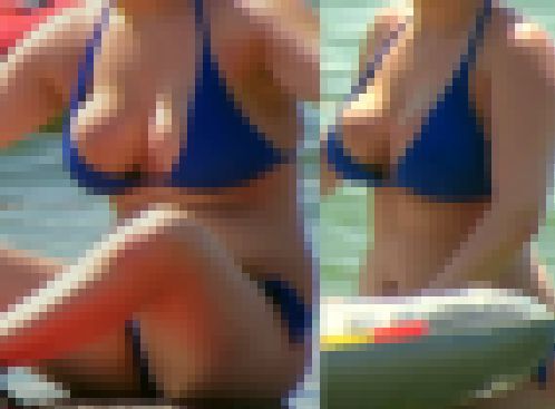 爆乳！こぼれる寸前の巨乳お姉さん　サンプル画像3