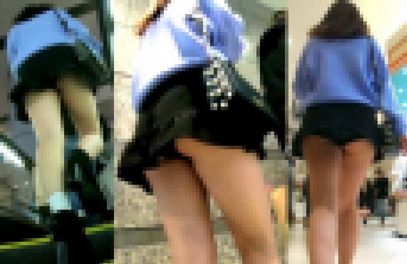 No.574小柄ながらもプリッとしたナマ尻が終始チラチラのミニスカお嬢さんの合法羞恥プレイ サンプル画像