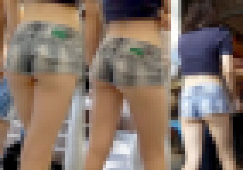 【フルHD】街の強烈なハミ尻！綺麗なお尻美人　サンプル画像1