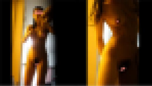 普段着と裸の二元放送！メチャ可愛い娘のマシュマロオッパイと剛毛。　サンプル画像3