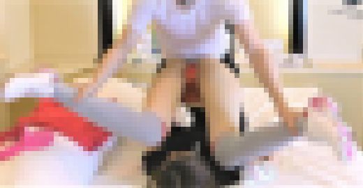 【希少！ゴルフ女子×足フェチ】【ニーソ舐め】【フェラ】【スマタ射】【２画面】コスプレ美女の足指を舐めつくす【ゆり25才OL後編】　サンプル画像1
