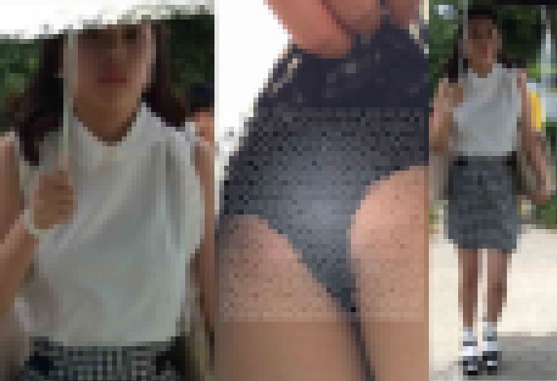 4K bomb_k006 必死でガードするお嬢様系JDの逆さ～めくり撮り サンプル画像