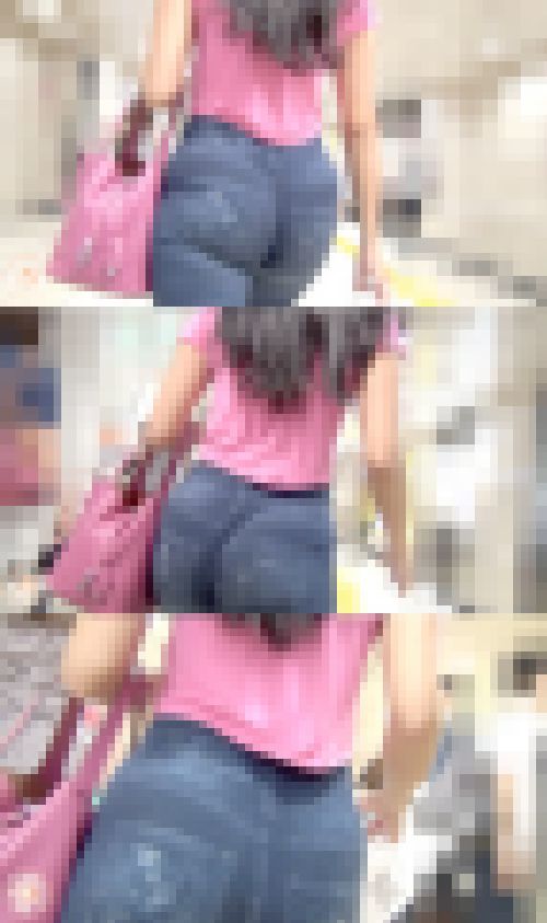 【FHD高画質】半端ない揺れ！爆尻プリントレギパン　サンプル画像1