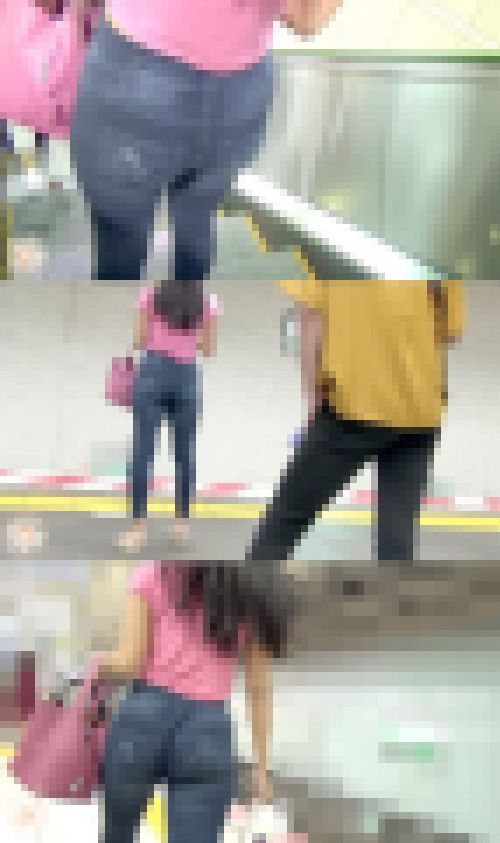 【FHD高画質】半端ない揺れ！爆尻プリントレギパン　サンプル画像2