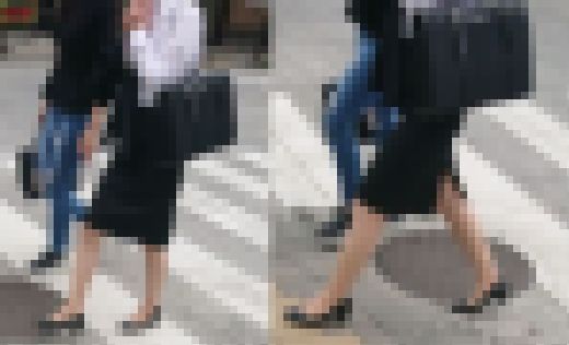 追っかけシリーズ　★リクルートスーツ★お団子頭編　サンプル画像2