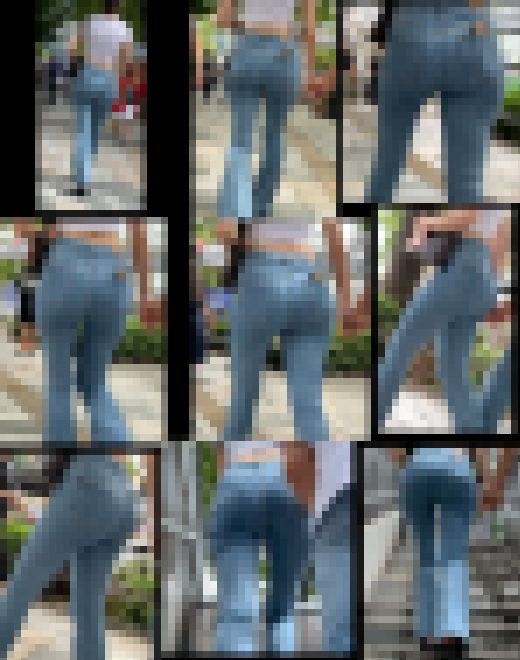 【通スピ＆スロー】でかっ！逆ハート型のデニムお尻様に目が釘付け！　サンプル画像1