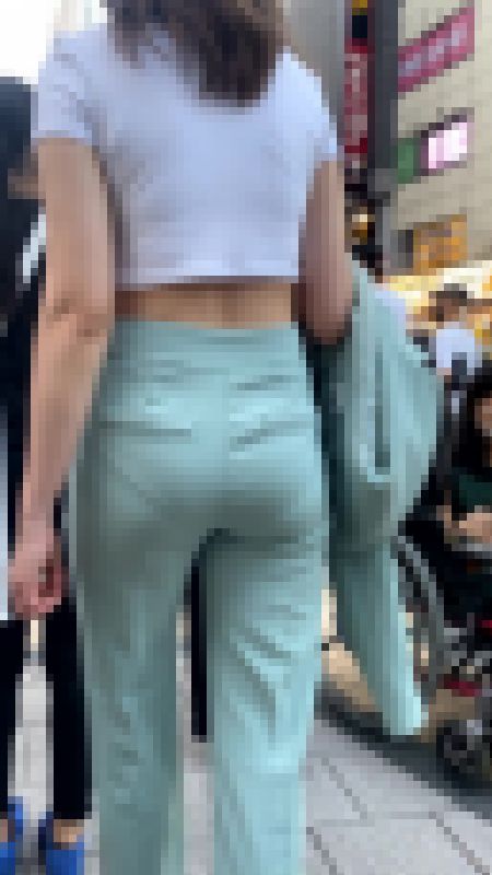 【Pライン】セクシーパンツスーツのお姉さんが魅せてくれる尻 サンプル画像