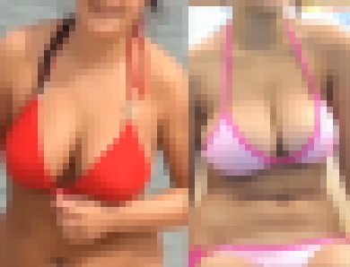 【フルHD】プールとビーチの乳揺れ巨乳 サンプル画像