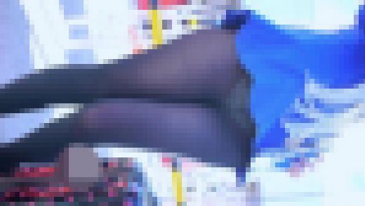 コミックマーケット コスプレ 美形レイヤーさんの黒スト越し白パンチラ コミケ　サンプル画像3