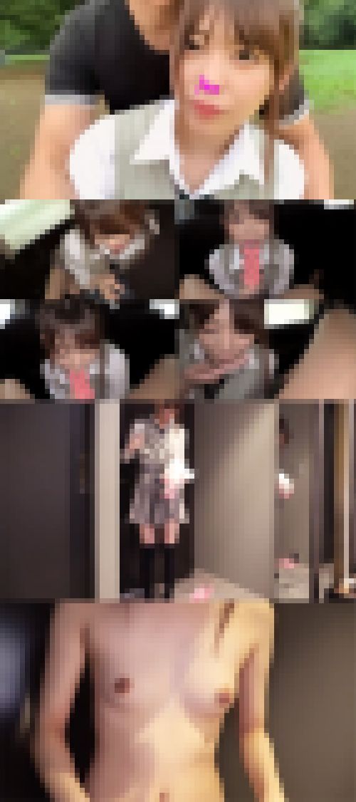 【個撮】 パパ活制服女子 顔面偏差値【レベチ】 ツンデレ貧乳美少女とイチャラブハメ撮り エロコス着させて中出しセックス ①　サンプル画像1