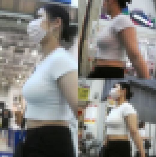 パッチリ二重が可愛い白Tブラトップ乳　サンプル画像3