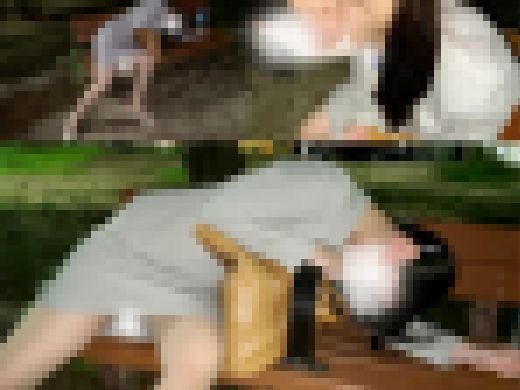 【泥酔OLパンチラ】公園で泥酔している新卒さんを車内に連れ込んでイタズラしました【胸チラ】 サンプル画像