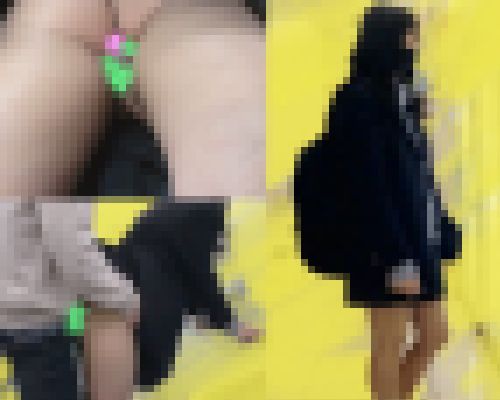 【粘着痴漢】エロい下着の変態J○が電車で潮吹き!トイレに連れ込みフェラ&生中出しからの最後はお掃除フェラまで! サンプル画像