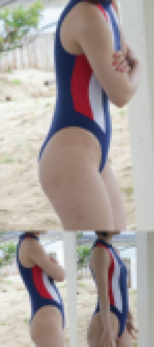 【写真】パンと張った白肌美ヒップでハイレグR●ALISE美女のビーチサイド　高画質170枚！ vol.2　サンプル画像1