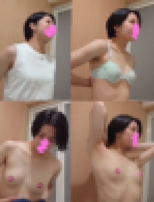【民泊着替え】必見！！爆乳ヲタ娘登場！！推定Gカップ娘とスレンダーBカップ美女－145、146人目－　サンプル画像2