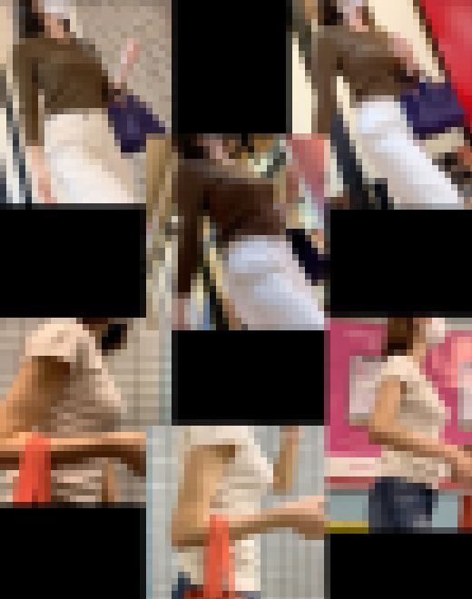 【通スピ＆スロー】とんがり着衣巨乳様のコラボ！痩せたボディに揺れる美巨乳！　サンプル画像1