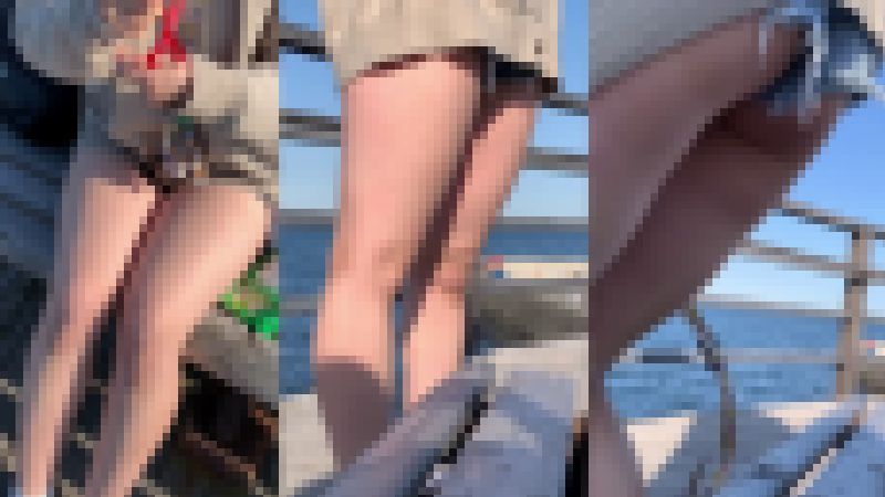 [4K] 淫猥なハイレグショーパン…ぷりっぷり下半身のド変態JD♥ サンプル画像