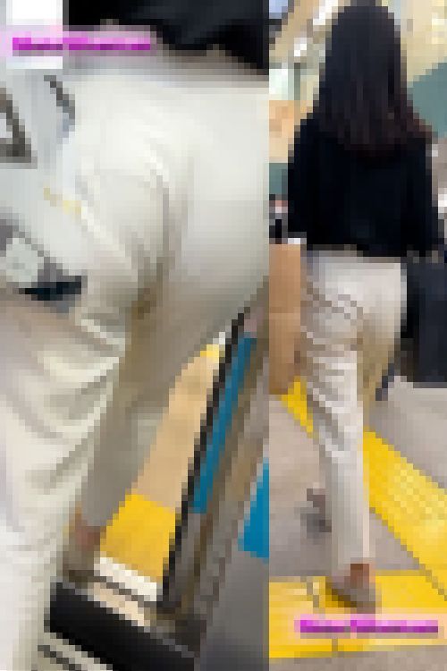 【OL秘蔵品48】桃尻美人さん粘着！堪らない階段登りむちむちパンツ！Pライン＆クロッチに大興奮^ ^　サンプル画像3