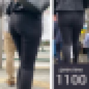 【1100】ポニーテール?いやいや…ポニーじゃ無くて競走馬でしょ!ピチピチ黒スキニパンツ女子 サンプル画像