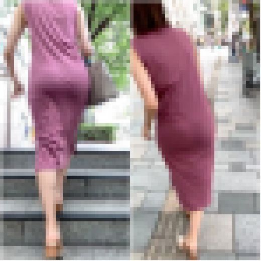 《Part3・淑女のデカ尻》 No.2008【ほぼ、お尻が浮き出ているマキシ丈ワンピース】　サンプル画像3