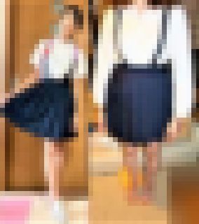 【再販】完全顔出し　J〇リアル制服　激レア希少画像　萌え吊りスカート制服コス　画像【ZIPファイル】 サンプル画像