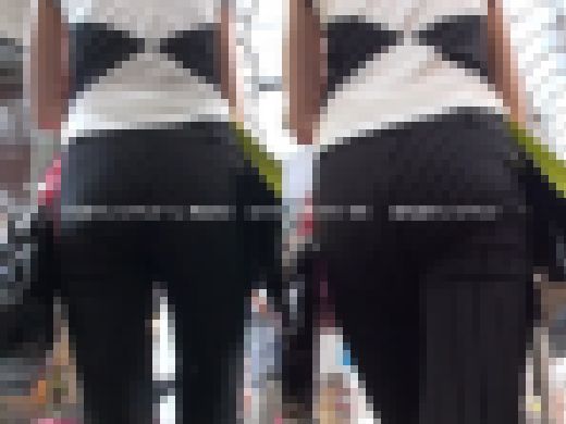 ★【適度なボリュームの美尻ストライプ黒パン】★PS MOVIE STYLISH-FH 99　サンプル画像1