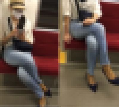【対面フェチ】ピタパンデニムとパンプス。【脚・靴】 サンプル画像
