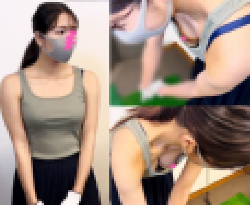 【ゴルフレッスン⑦胸チラ】女性経営者のエロEカップ乳とポニテＪＤ サンプル画像
