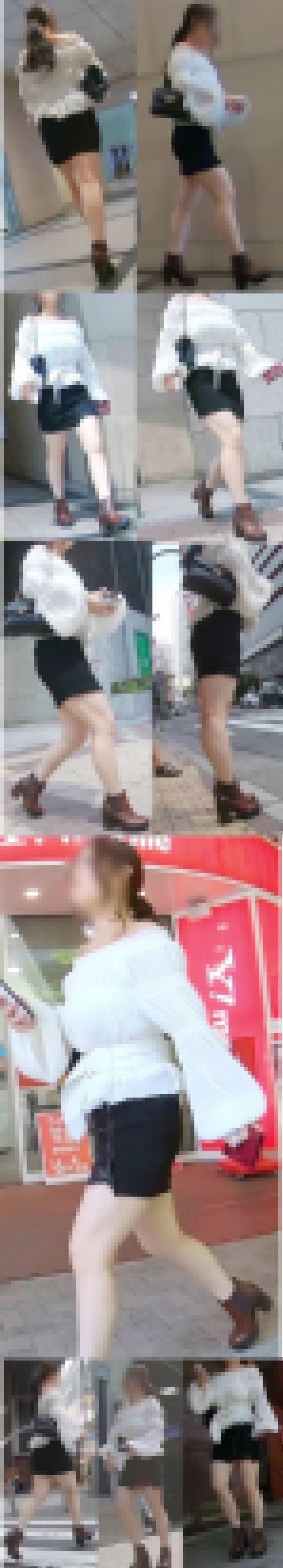 No.629ミニスカからのぞく色白ムッチリナマ脚のプルプル感がたまらなくそそるお嬢さんのひと時　サンプル画像1