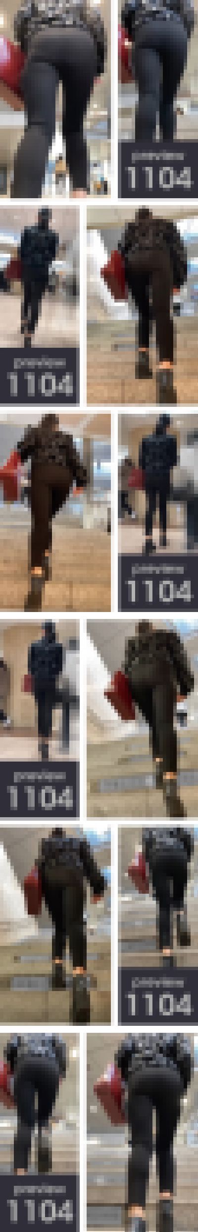 【1104】無邪気にヨガパン穿いて街頭無差別大量殺チン！ピチピチヨガパンツ女子　サンプル画像1