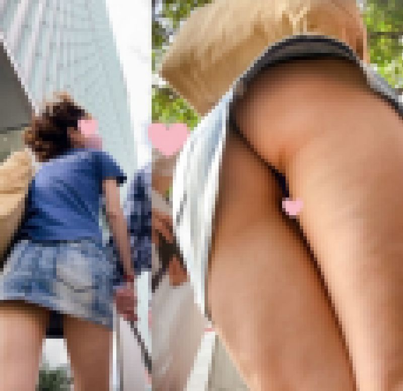 露出狂？！のTバックの女性♡ サンプル画像