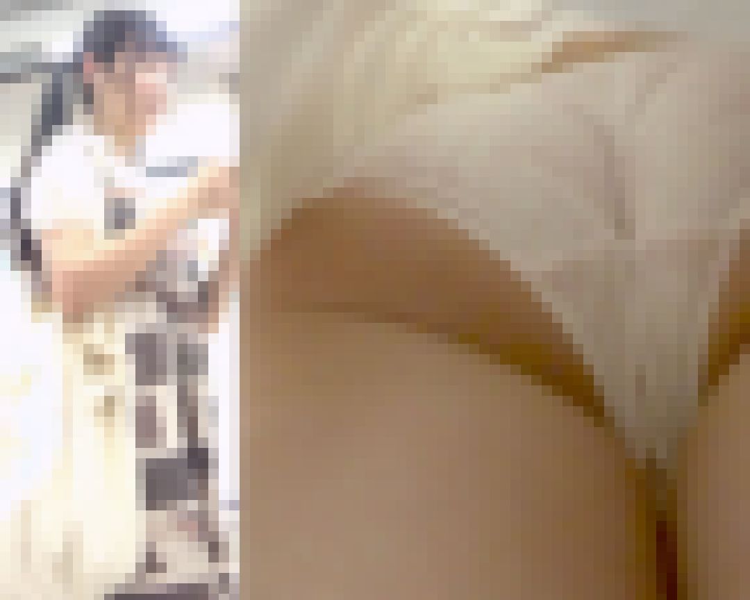 [★新作][★顔出し]パンチラ盗撮 ツインテール女子 ピンクのチェック柄パンツを接近撮影 サンプル画像
