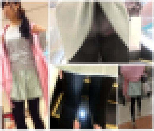 【逆さ撮り】逆さの瞬間 part16（めくり、スト透け白P４発) サンプル画像