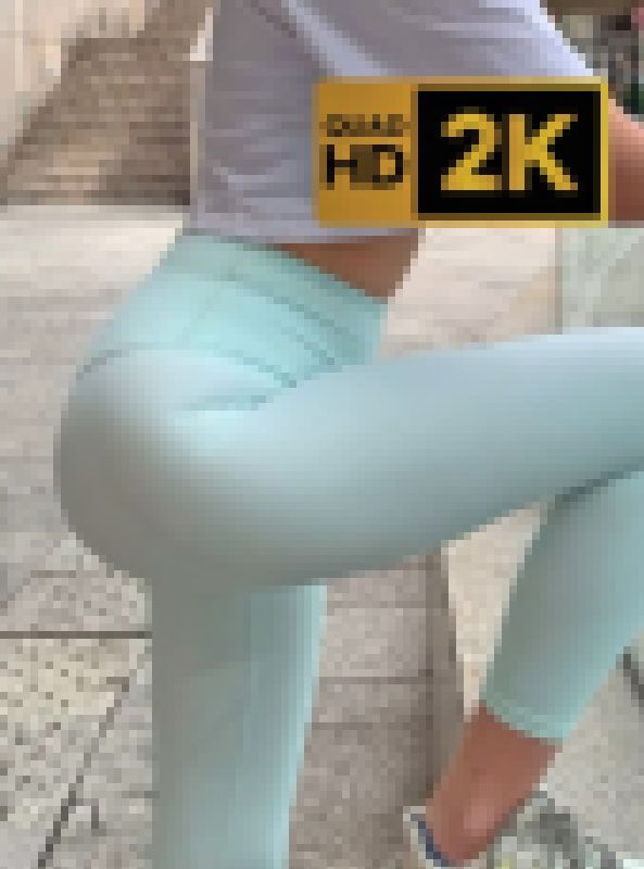 2K動画 ミントグリーンレギンス3 妖艶の腰つき サンプル画像