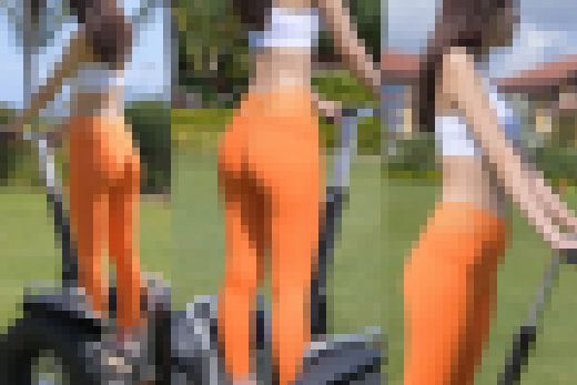 写真集 オレンジレギンス超美人のピタ尻とマンスジ！　サンプル画像1