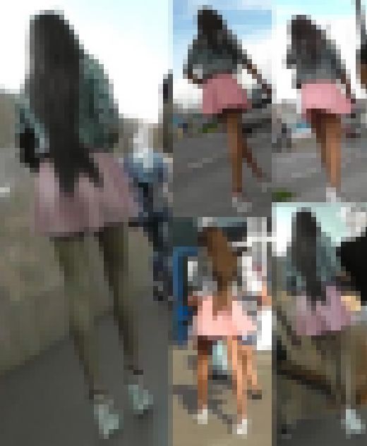 【パンチラ盗撮！】隣に彼氏がいるデート中の長身彼女のミニスカ内を大胆逆さ撮り！！　サンプル画像2