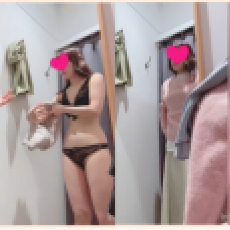 【試着室／盗撮】小型カメラでふわふわセーターが似合う清楚系美人の着替えを隠し撮り（mp4） サンプル画像