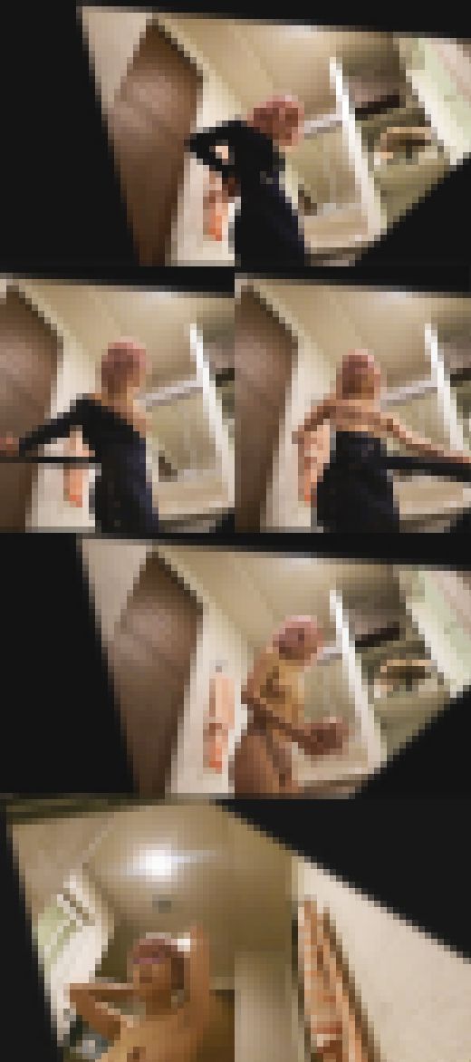 近くのGSで働くめちゃかわいいピンクギャル 思春期特有のぷりっぷりした小尻をこっそり盗撮　サンプル画像1