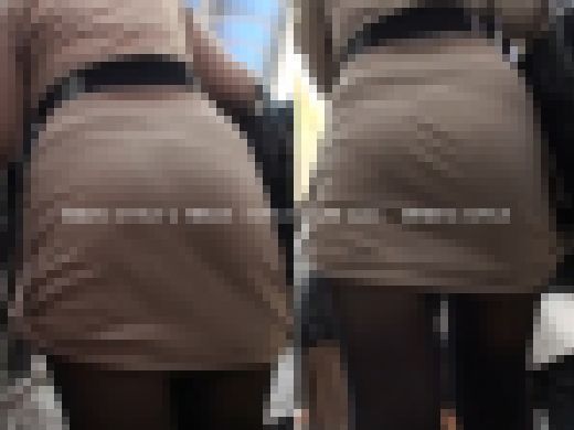 ★【ブラウンワンピの薄っすらパンティーライン】★PS MOVIE STYLISH-FH 119　サンプル画像1