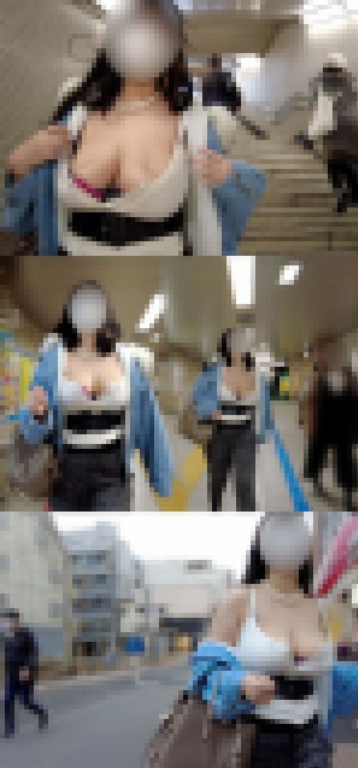 【高精細フルHD】でかすぎぃ！圧が凄すぎて向かい合うと素直におっぱい見れない！！波打つおっぱいはIorJカップ？！　サンプル画像2