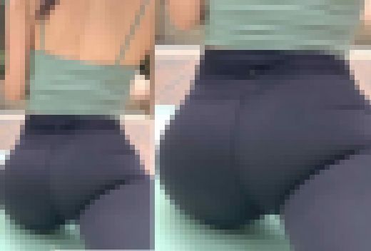 2K動画　腰のくびれがエロイレギンス美女２美脚！美尻！　サンプル画像2