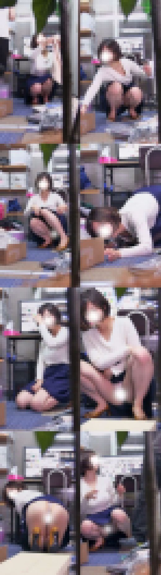 バレたのに・・・「(*ノωノ)やだもう・・・」 美尻OLさんの正体が変態だった件 2アングルセット サンプル画像2