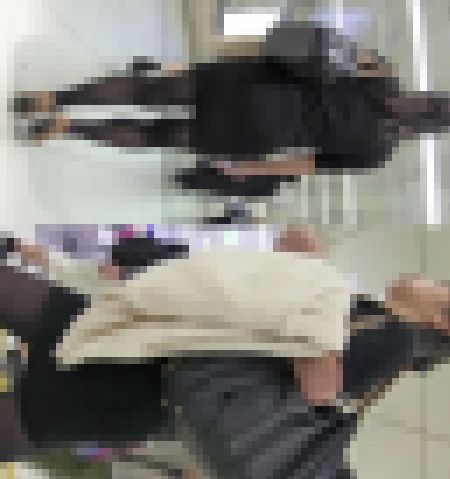 【再販】でか尻ボディコンOⅬ、いい匂いがしそうなパンプスと黒ストです！　サンプル画像2