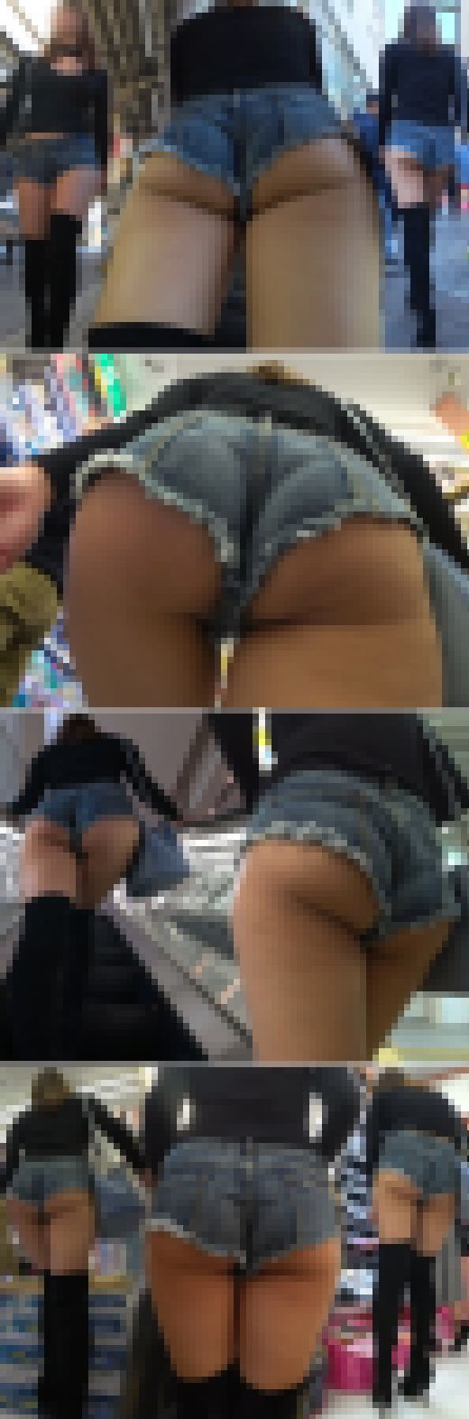 【高画質・超高画質】オムニバス尻ーズ「ショーパン編」3名収録　下尻出して何か悪いの？イケイケギャルのぷりッケツ♪　サンプル画像2