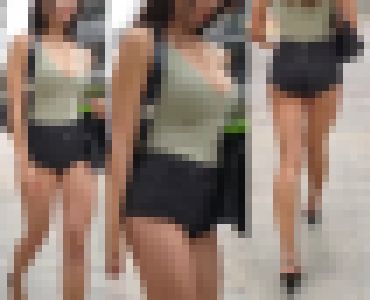 高画質 見せつける巨乳ととんでもないハミ尻美人 サンプル画像